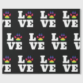 De poot van de regenboog cadeaupapier (Vlak)