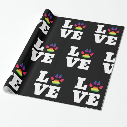 De poot van de regenboog cadeaupapier (Uitgerold)