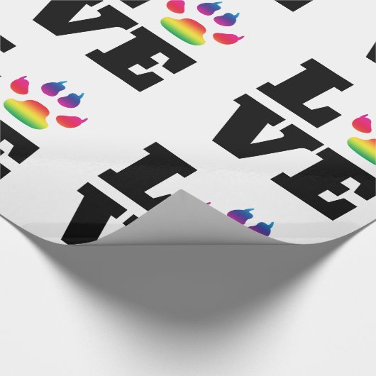 De poot van de regenboog cadeaupapier (Hoek)