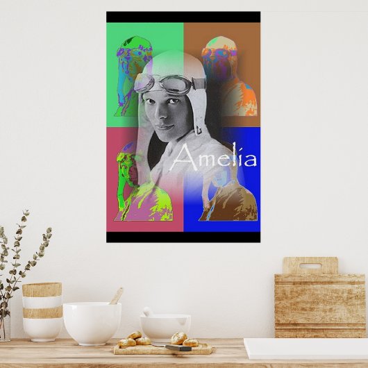 De Pop-Art Amelia Poster (Keuken)