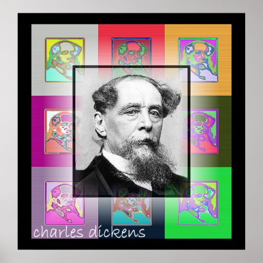 De Pop Art Charles Dickens Poster (Voorkant)