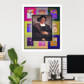 De Pop Art Christoffel Columbus Poster (Thuiskantoor)