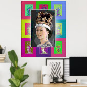 De Pop Art Coronation Poster (Thuiskantoor)
