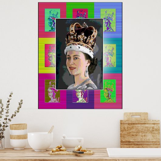 De Pop Art Coronation Poster (Keuken)
