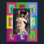 De Pop Art Coronation Poster<br><div class="desc">De ster is,  natuurlijk,  Elizabeth II. We hebben kleine Pop Art echo's toegevoegd rond het centrale portret.</div>