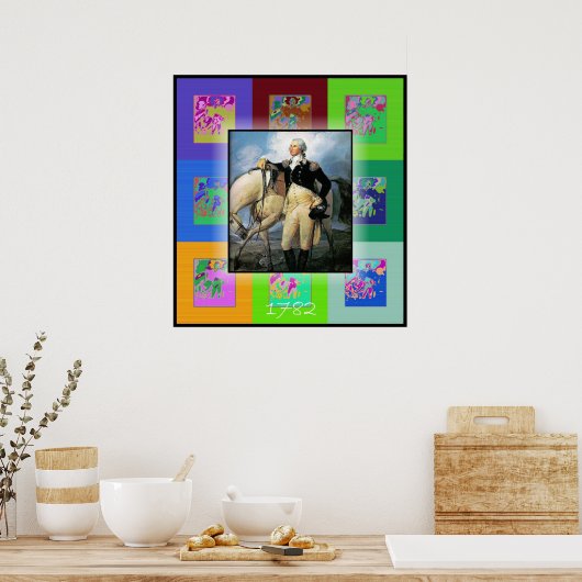 De Pop Art George Washington Poster (Keuken)