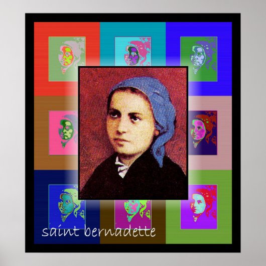 De Pop Art Saint Bernadette Poster (Voorkant)