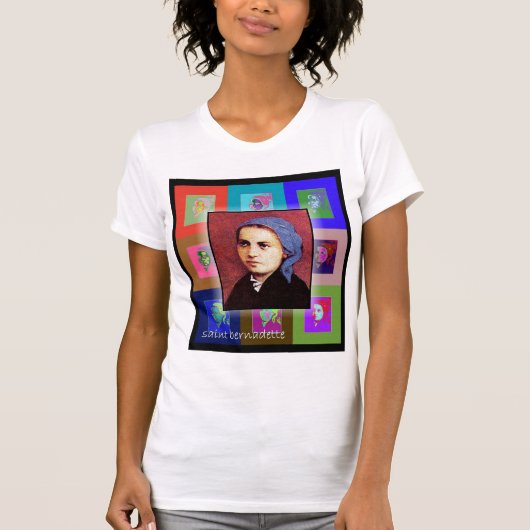 De Pop Art Saint Bernadette T-shirt (Voorkant)