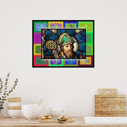De Pop Art Saint Patrick Poster (Keuken)