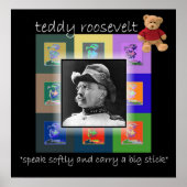 De Pop Art Teddy Roosevelt Poster (Voorkant)