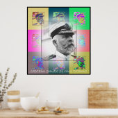 De Pop Kunstkapitein Smith van RMS Titanic Poster (Keuken)