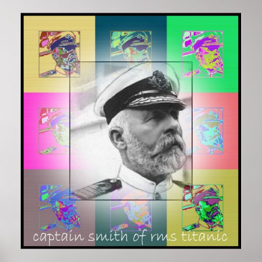 De Pop Kunstkapitein Smith van RMS Titanic Poster (Voorkant)