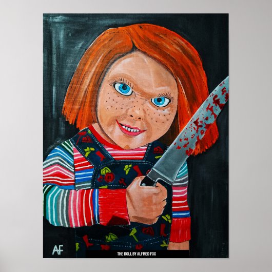 De pop schilderij door Alfred Fox Poster (Voorkant)