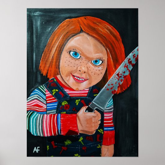 De pop schilderij door Alfred Fox Poster (Voorkant)