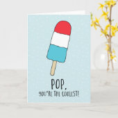 De pop u is de Koelste Kaart van | Vaderdag (Gele Bloem)