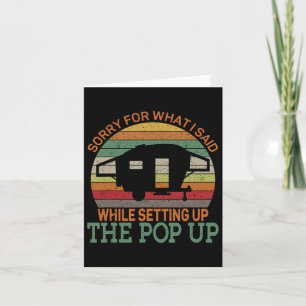 De Pop van de Camper Retro van de Camper  Sorry vo Kaart