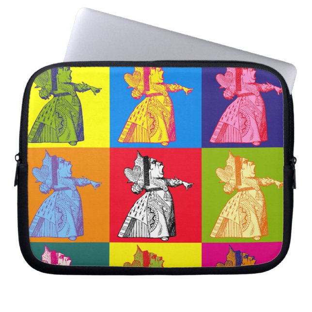 De Pop van de koningin van het hart Laptop Sleeve (Voorkant)