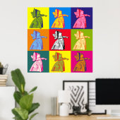 De Pop van de koningin van het hart Poster (Thuiskantoor)