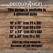 De pop van de verdronken dorp decoupage tissuepapier