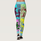 De Pop van vrouwen maakt aangepaste kow-Leggings. Leggings (Achterkant)