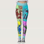 De Pop van vrouwen maakt aangepaste kow-Leggings. Leggings (Voorkant)