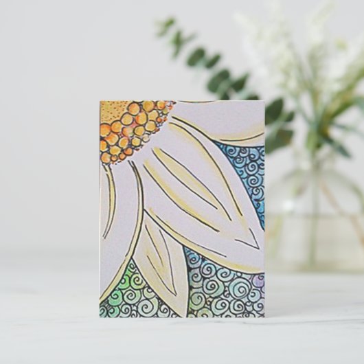 De popbriefkaart van Daisy Briefkaart (Staand voorkant)