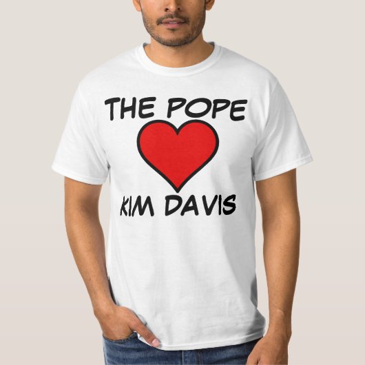 DE POPE LIGT VAN KIM DAVIS-T-shirts T-shirt (Voorkant)