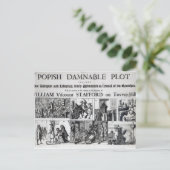 De Popish Damnable Briefkaart (Staand voorkant)