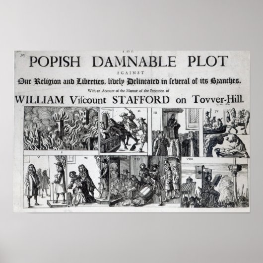 De Popish Damnable Poster (Voorkant)