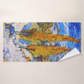 De poplars op Saint-Rémy, Van Gogh Badhanddoek (Badhanddoek)