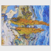 De poplars op Saint-Rémy, Van Gogh Cadeaupapier (Vlak)