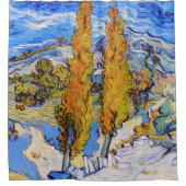 De poplars op Saint-Rémy, Van Gogh Douchegordijn (Voorkant)