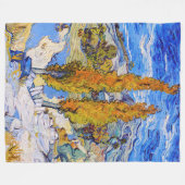 De poplars op Saint-Rémy, Van Gogh Fleece Deken (Voorkant (Horizontaal))