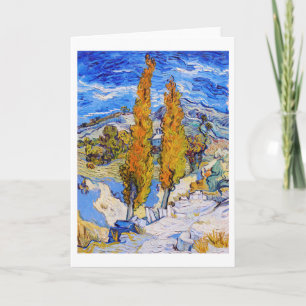 De poplars op Saint-Rémy, Van Gogh Kaart