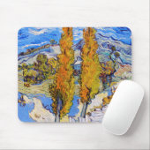 De poplars op Saint-Rémy, Van Gogh Muismat (Met muis)