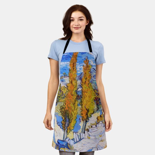 De poplars op Saint-Rémy, Van Gogh Schort (Gedragen)