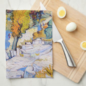 De poplars op Saint-Rémy, Van Gogh Theedoek (Quarter Fold)