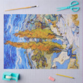 De poplars op Saint-Rémy, Van Gogh Tissuepapier (Craft)