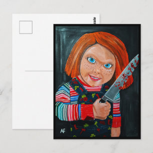 De poppen schilderij door Alfred Fox Briefkaart
