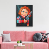 De poppen schilderij van Alfred Fox Canvas Afdruk (Insitu (Woonkamer))