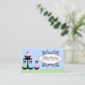 De Poppen van de Cupcake de Visitekaartjes van de  (Staand voorkant)