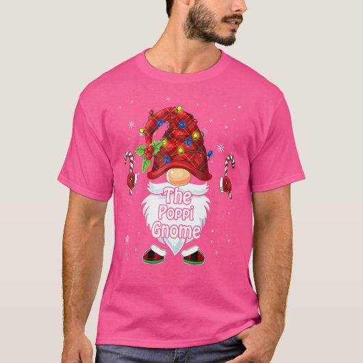 De Poppi Gnome Kerstmis bijpassende familie T-shirt (Voorkant)