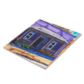 De "Porch for Rest, Tucson Barrio"-tegel Tegeltje (Zijkant)