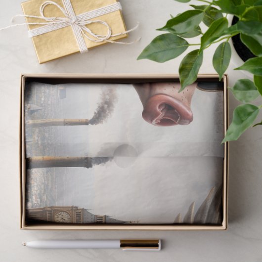 De Porcine Aviator Tissuepapier (Geschenk)