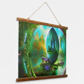 De portalen in het tuinportaal hangend wandkleed (Gebogen)