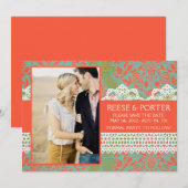 DE PORTER bewaart de datum/fotoaankondiging Save The Date (Voorkant / Achterkant)