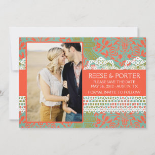 DE PORTER bewaart de datum/fotoaankondiging Save The Date