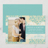 DE PORTER bewaart de datum/fotoaankondiging Save The Date (Voorkant / Achterkant)