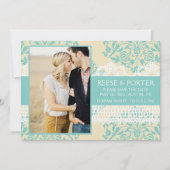 DE PORTER bewaart de datum/fotoaankondiging Save The Date (Voorkant)