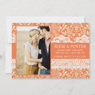 DE PORTER slaat de datum/fotoaankondiging op Save The Date